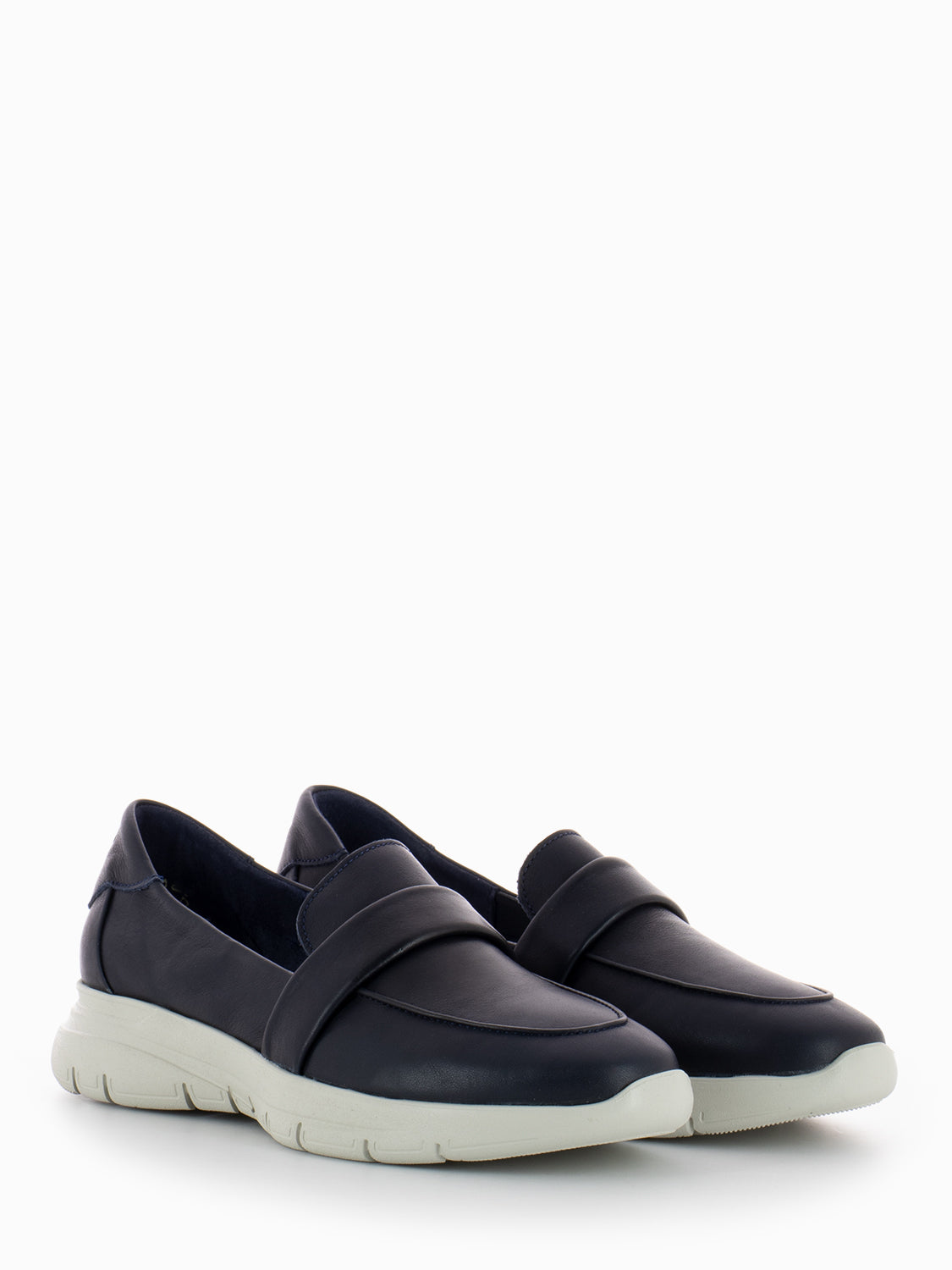Blue Mousse Moccasins