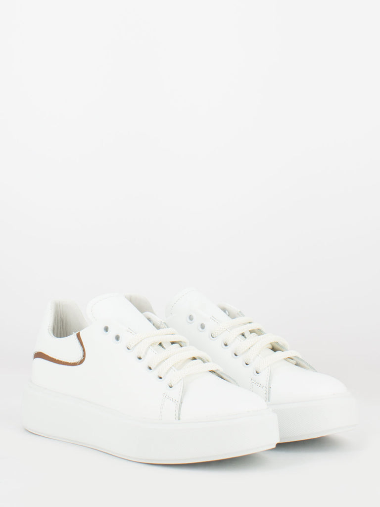 FRAU - Sneakers Plumemix XL white / bronze