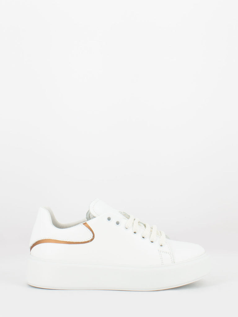 FRAU - Sneakers Plumemix XL white / bronze