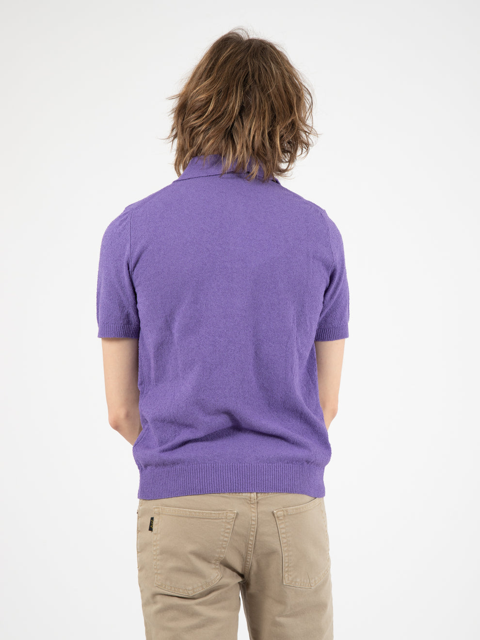 James purple iris polo