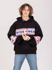 GCDS - Felpa hoodie Cute Logo nera