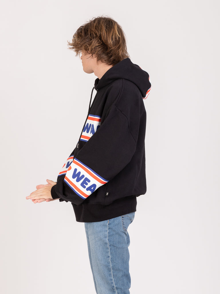 GCDS - Felpa hoodie Cute Logo nera