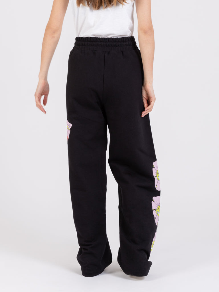 GCDS - Joggers Bad Flower neri