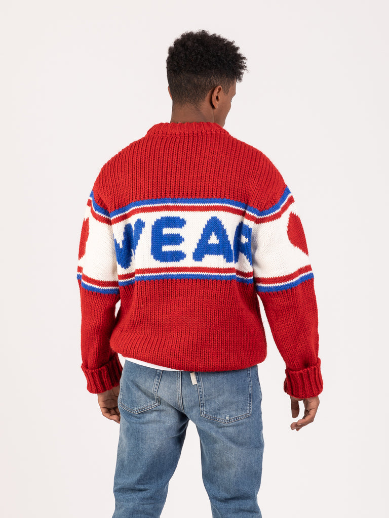 Maglione Rosso Gcds Gcds Maglione Verde Online - Main Image