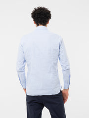 GIAMPAOLO - Camicia a righe azzurro / bianco