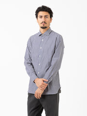 GIAMPAOLO - Camicia a righe bold bianco / blu
