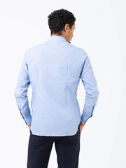 GIAMPAOLO - Camicia azzurra in cotone leggero