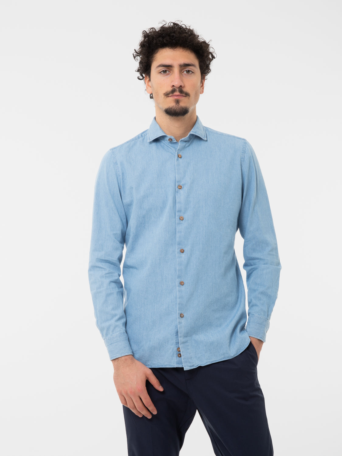 Camicia denim chiaro