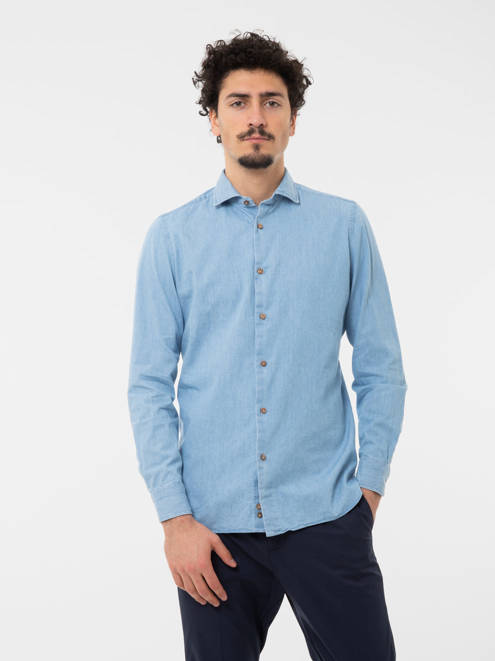 Camicia denim chiaro