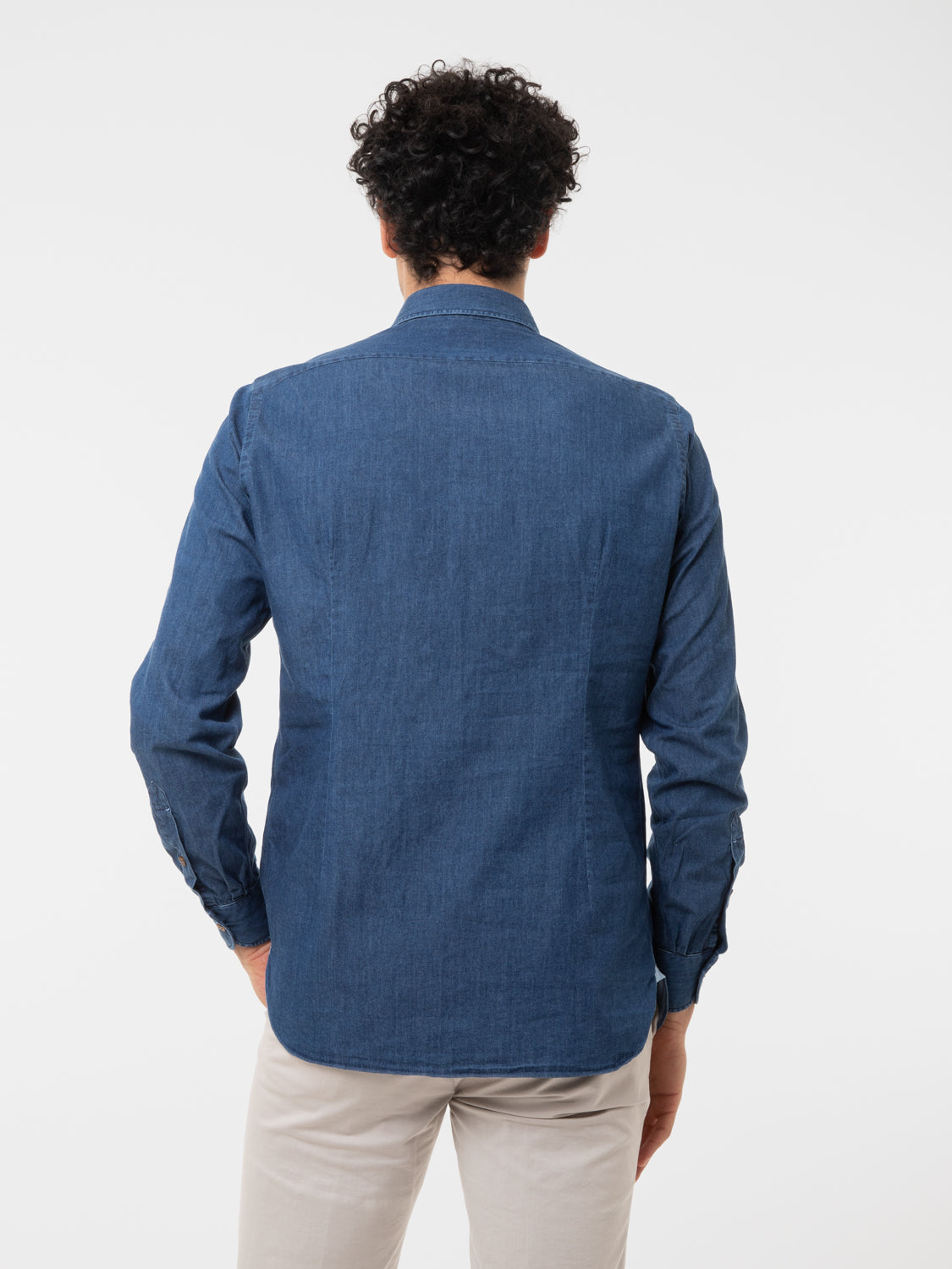 Camicia denim scuro