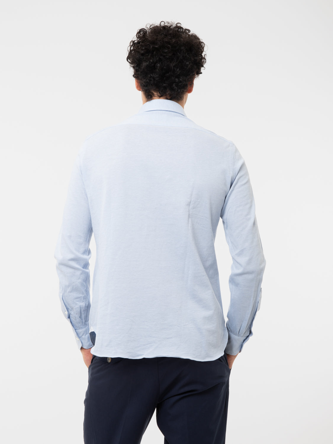 Camicia piquet azzurra