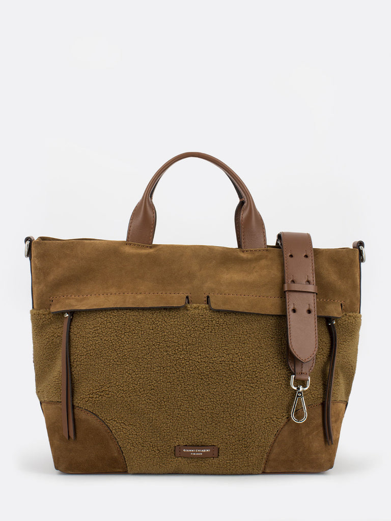 GIANNI CHIARINI - Borsa a mano Duna cognac