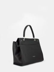 GIANNI CHIARINI - Borsa a mano in pelle martellata nera