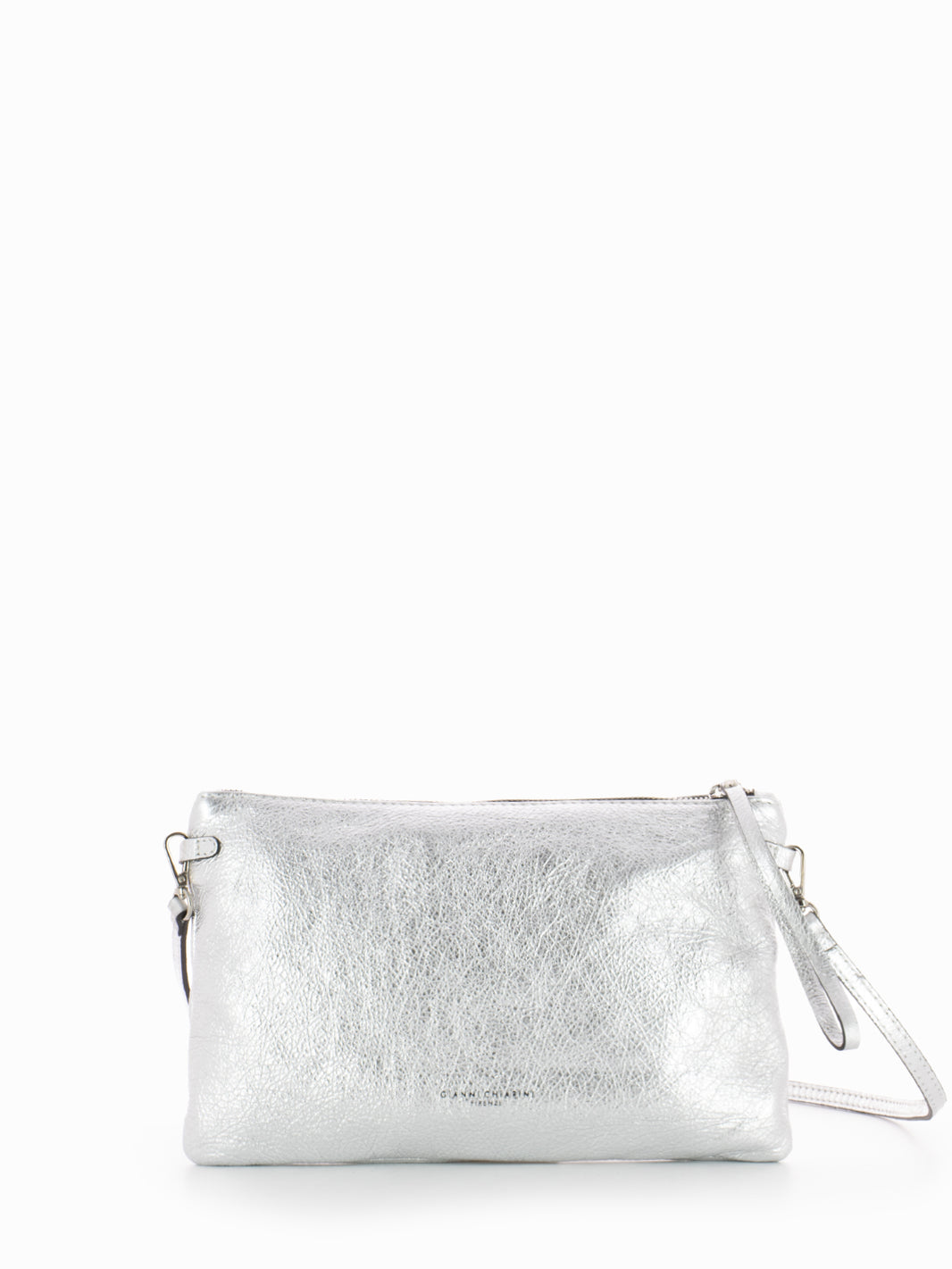 Pochette Hermy large argento