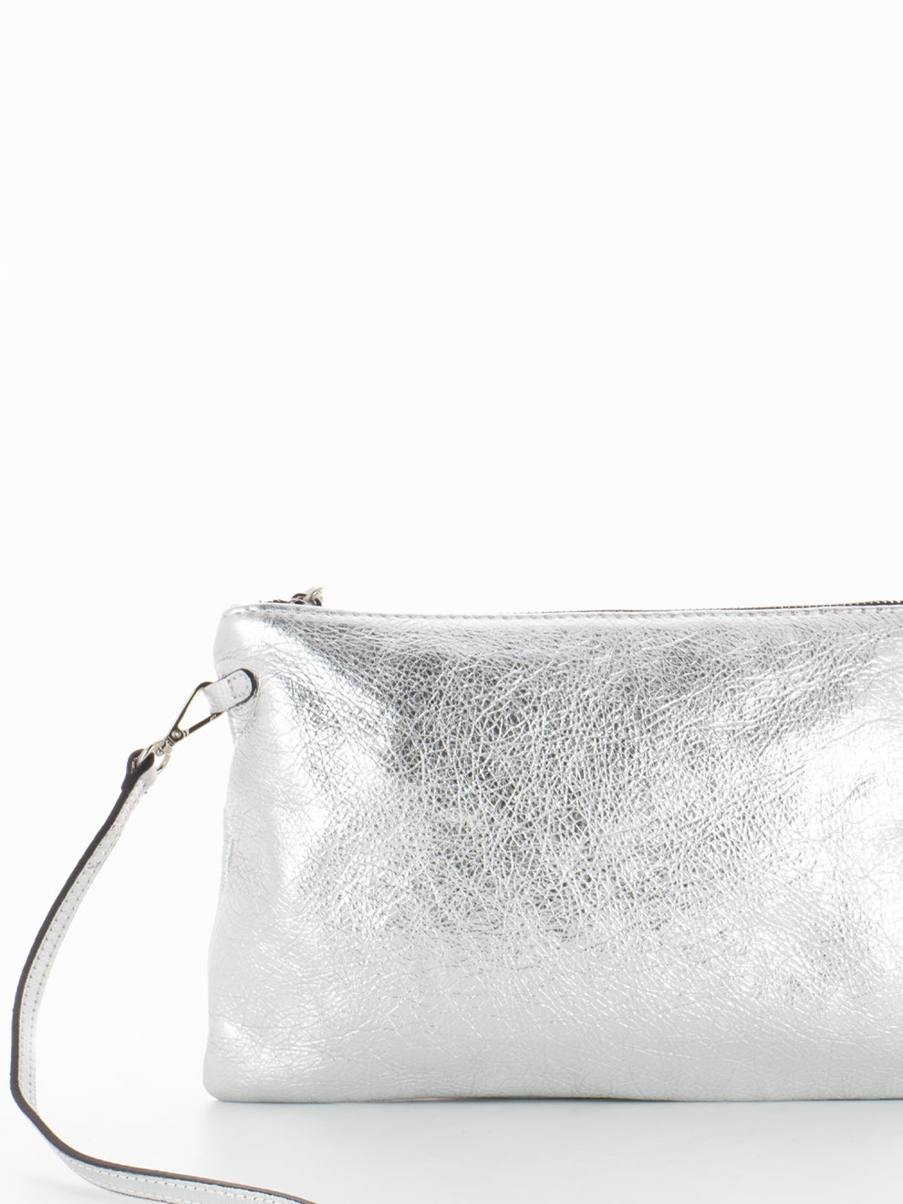 Pochette Hermy large argento