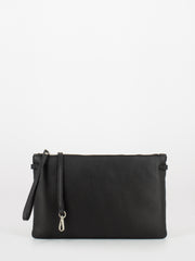 GIANNI CHIARINI - Pochette Hermy in pelle large nera