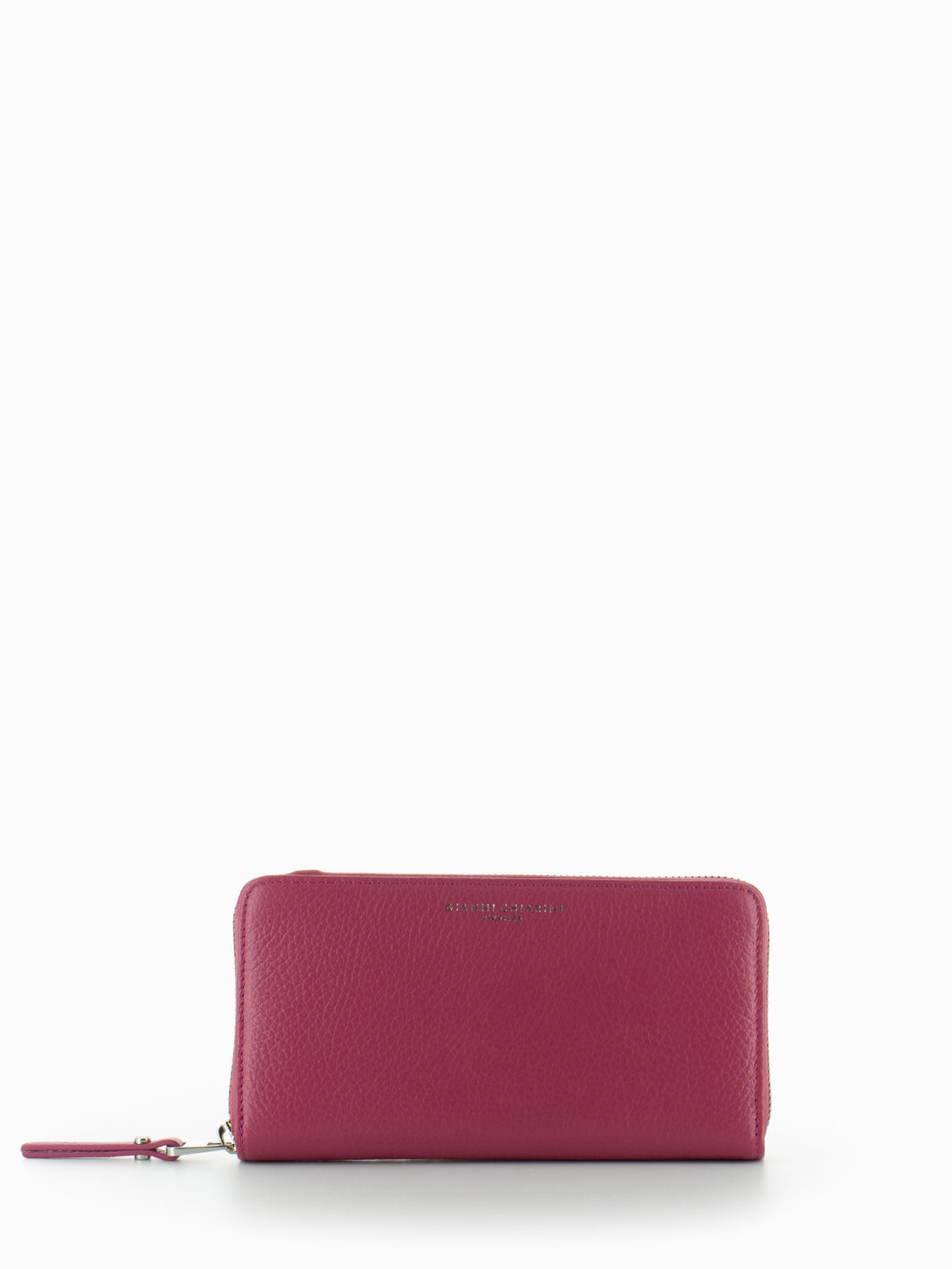 Grain zip around bougainvillea wallet