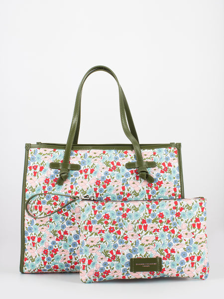 Shopper Marcella Club poppy daisy / militare