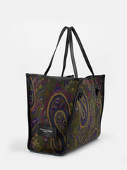 GIANNI CHIARINI - Shopper Marcella fantasia paisley militare