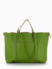 GIANNI CHIARINI - Shopper Superlight large wasabi / nature