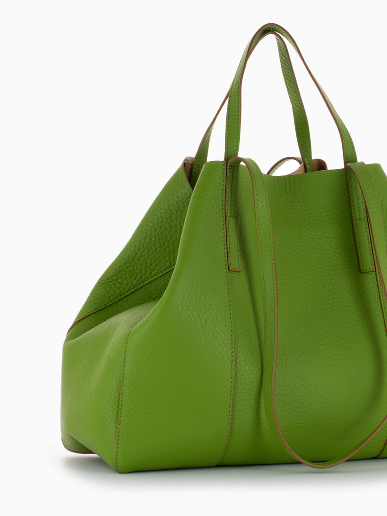 GIANNI CHIARINI - Shopper Superlight large wasabi / nature