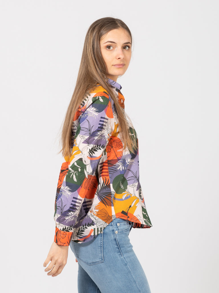 GMF - Camicia foliage / geometrie multicolor