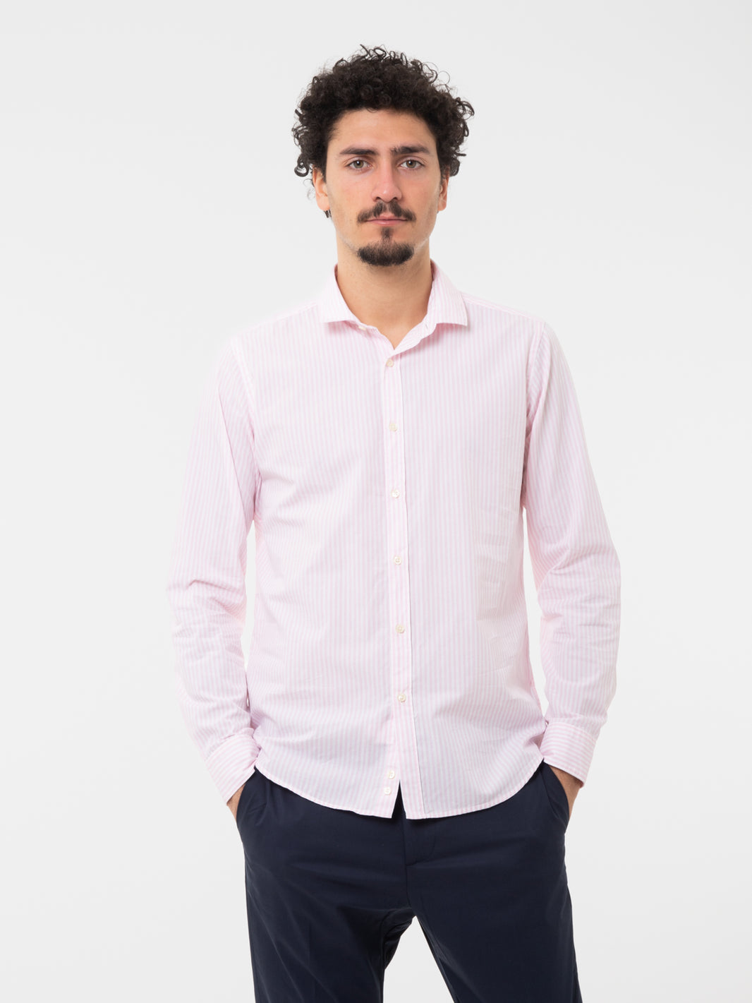 Pink/White Striped Shirts