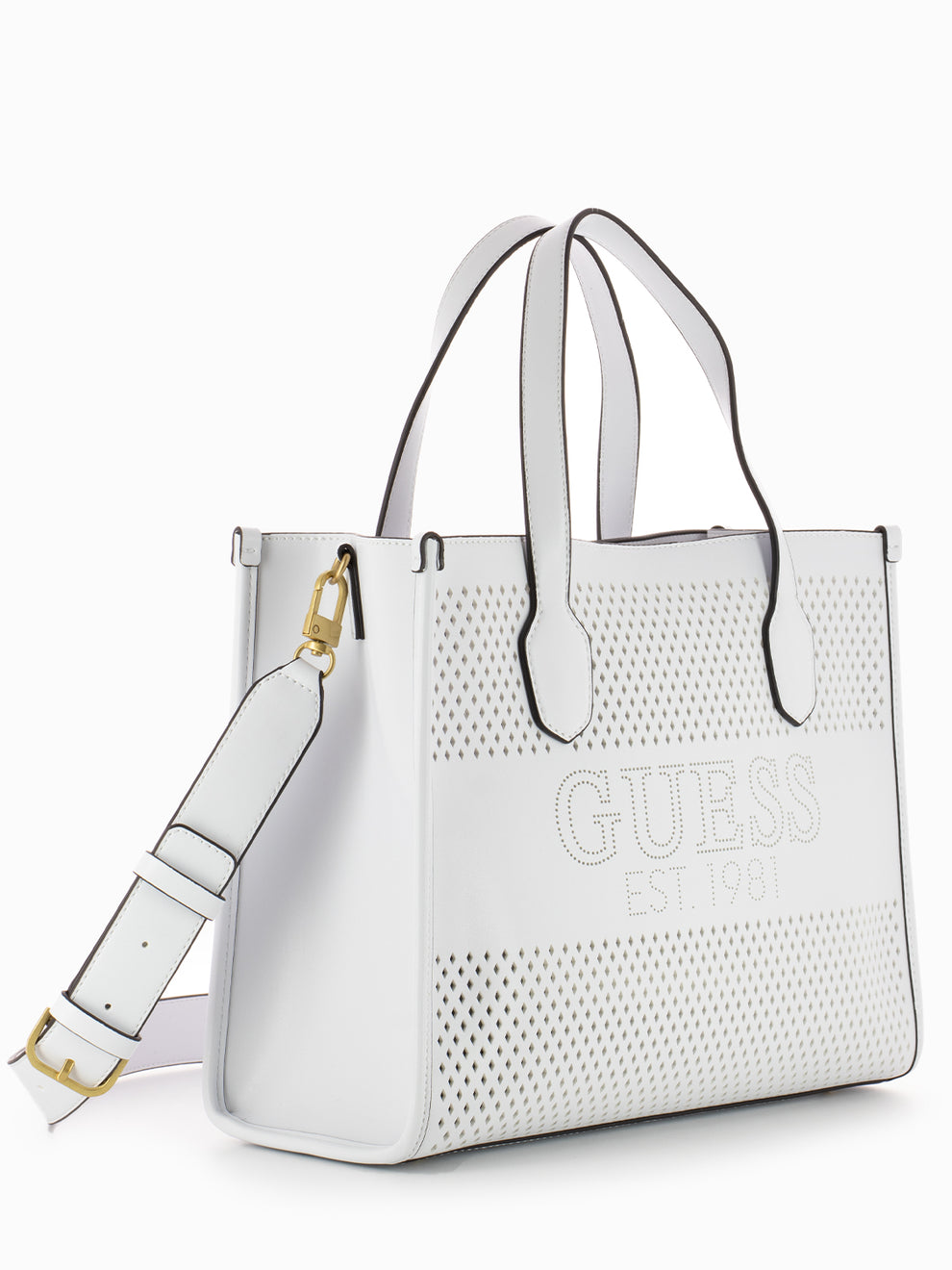 Borsa a mano katey traforata white