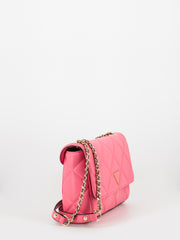 GUESS - Borsa tracolla Cessily trapuntata camelia