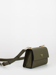 GUESS - Mini tracolla Alexie olive con portamonete