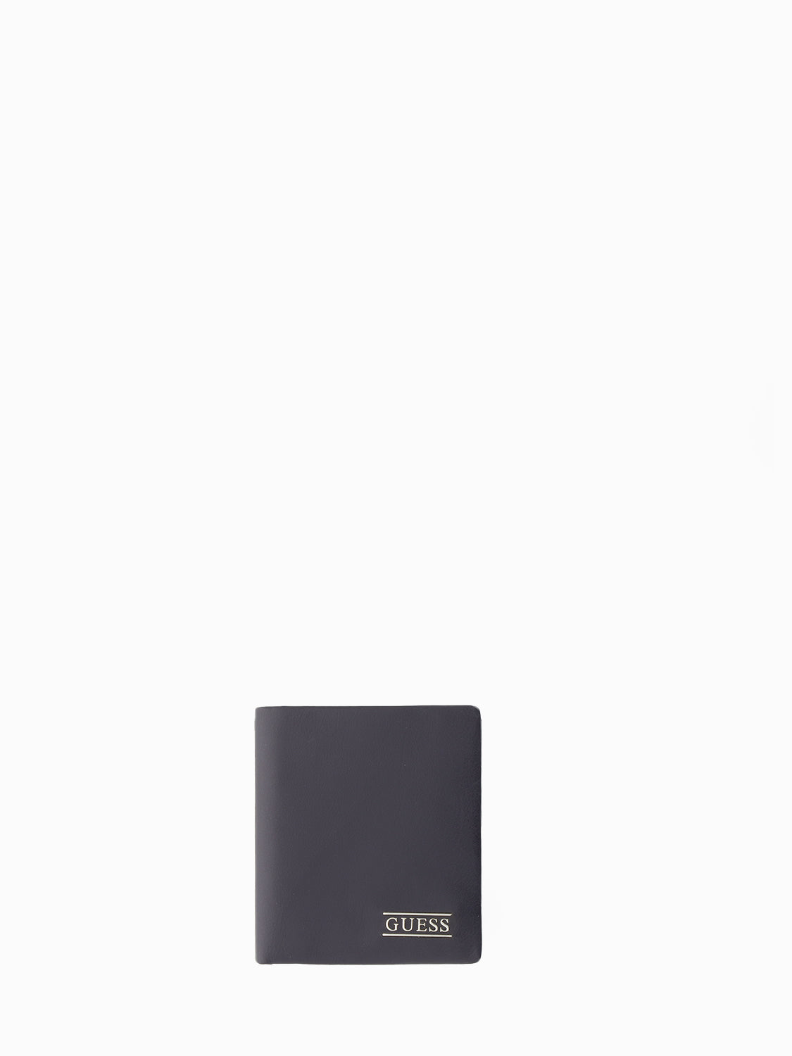 Blue Leather Compact W/C Bifold Wallet
