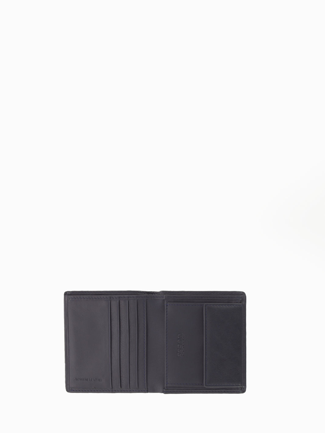 Portafoglio bifold W/C compatto in pelle blu