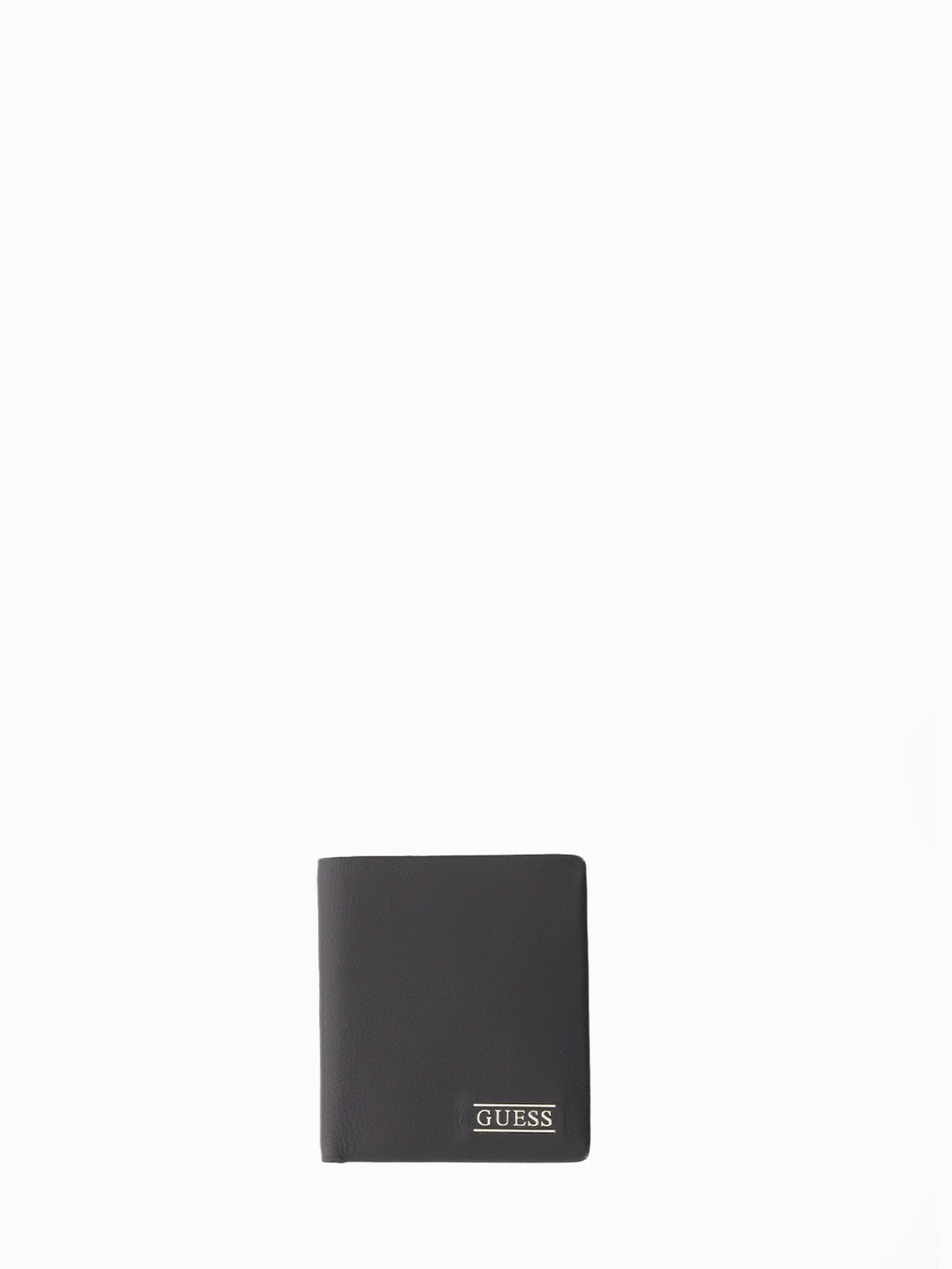 Portafoglio bifold W/C compatto in pelle nero