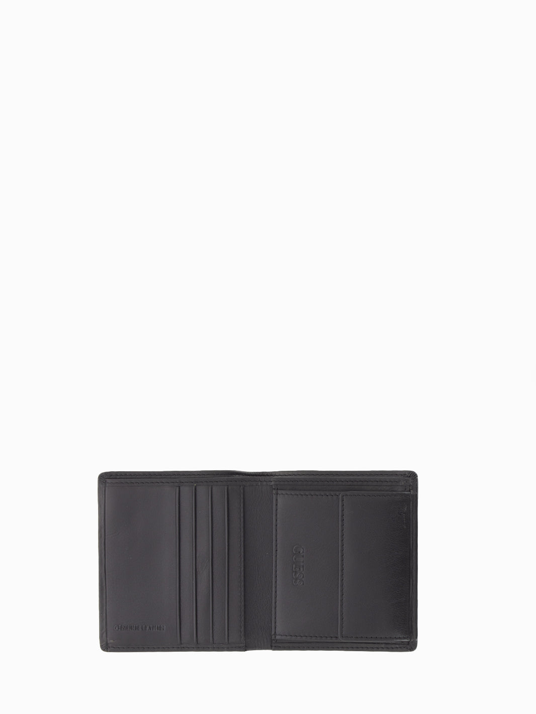 Portafoglio bifold W/C compatto in pelle nero