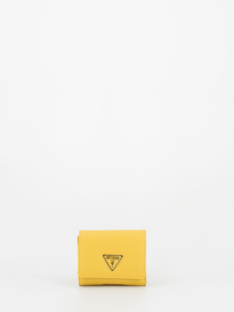 GUESS - Portafoglio mini Sandrine granato giallo
