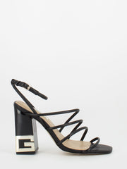 GUESS - Sandali neri con tacco logato