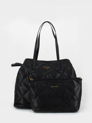 GUESS - Shopper Vikky large matelassé black