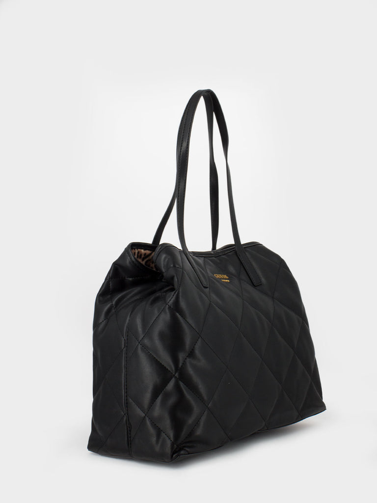 GUESS - Shopper Vikky large matelassé black