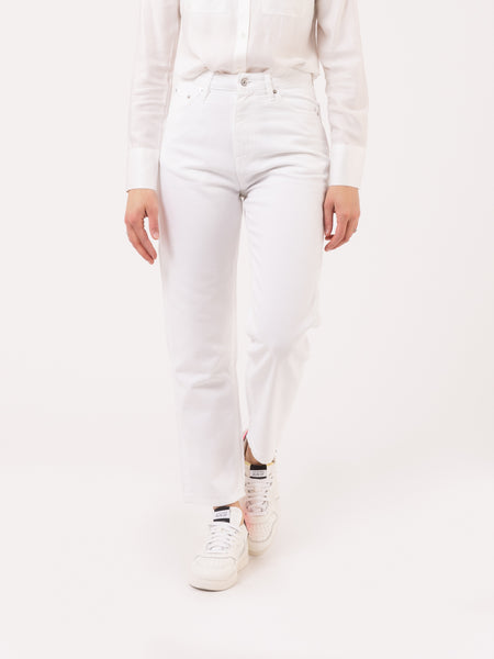 Jeans Illinois soft ecru rigid denim bianchi