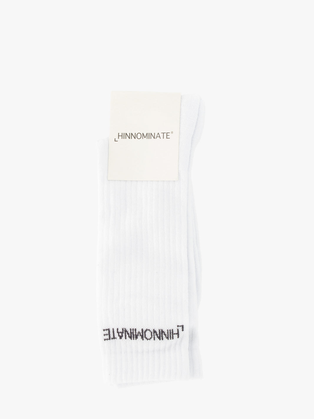 White logo socks