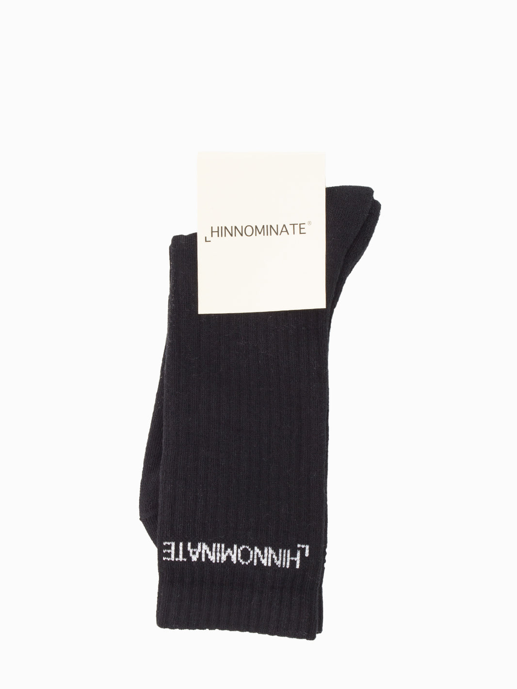 Black logo socks