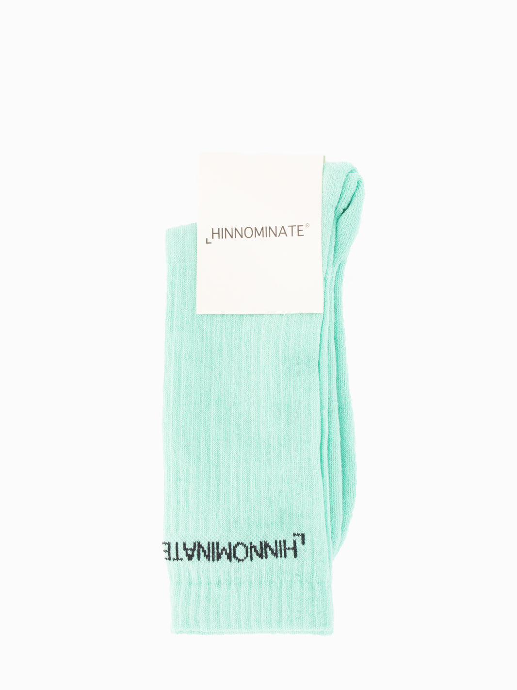 Mint green logo socks