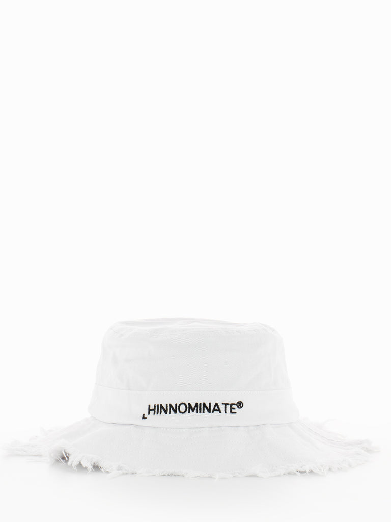 HINNOMINATE - Cappello pescatora con ricamo bianco