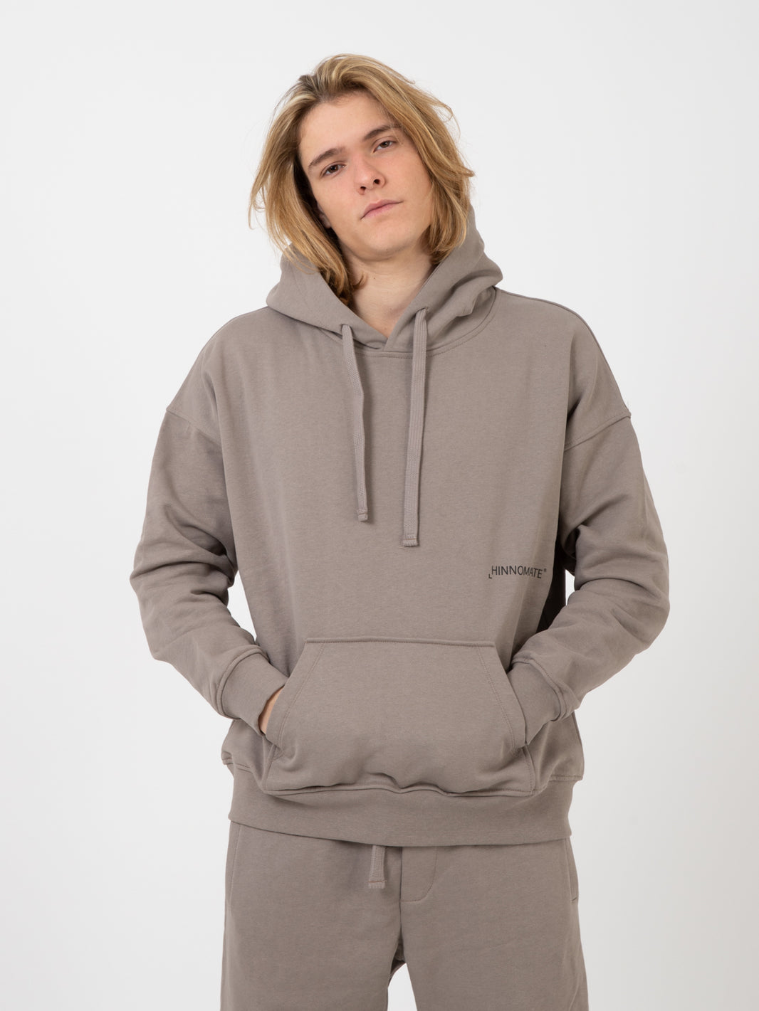 Mud Grey Pocket Hoodie