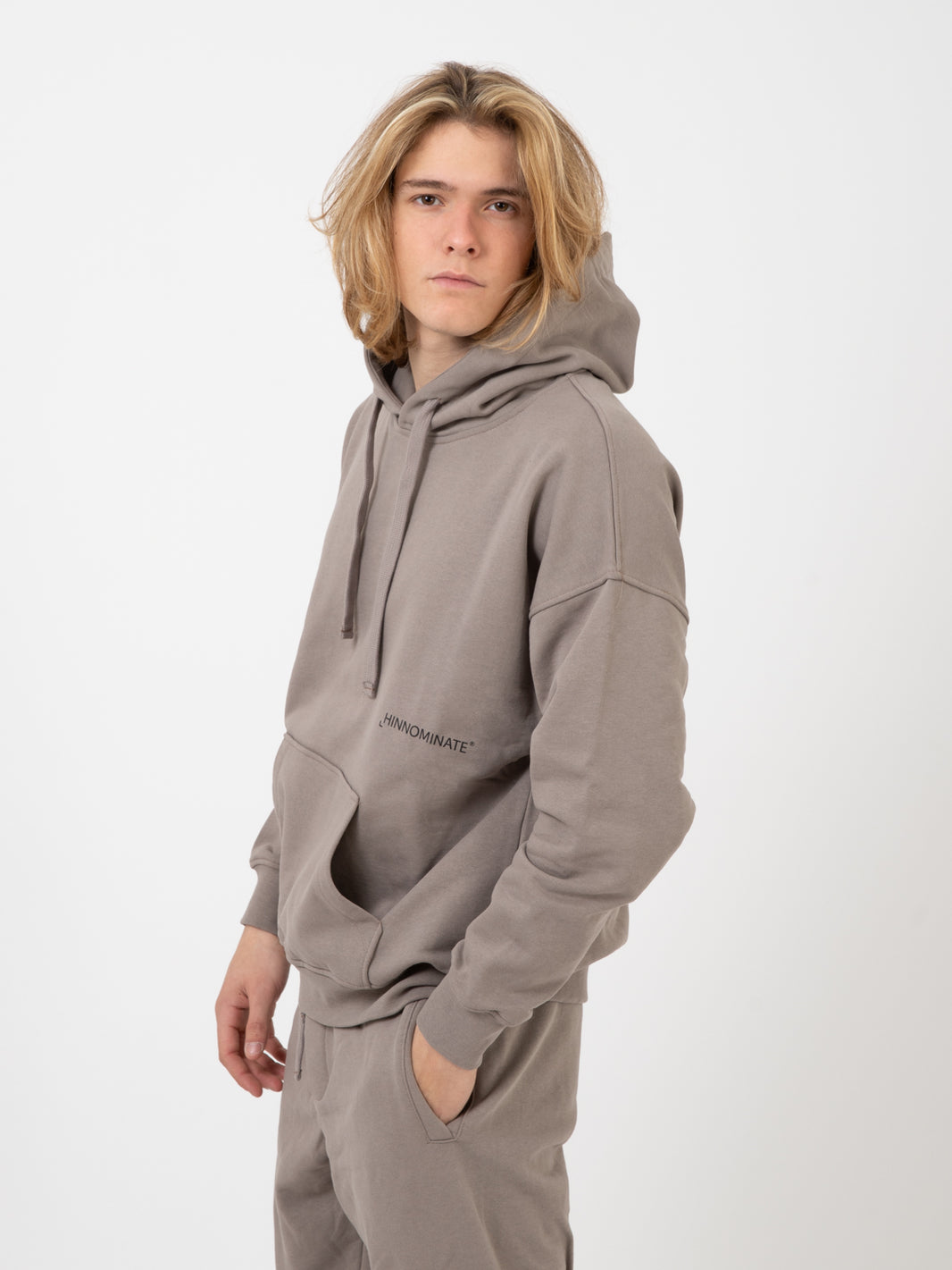 Mud Grey Pocket Hoodie