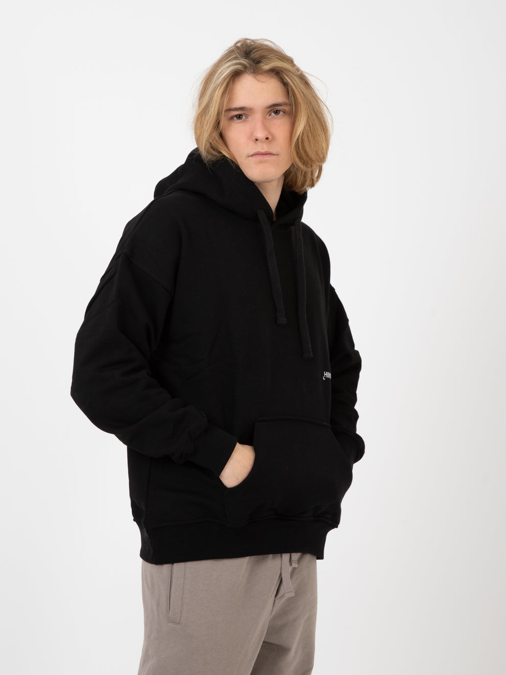 Black hoodie with pocket