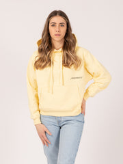 HINNOMINATE - Felpa hoodie giallo paglia