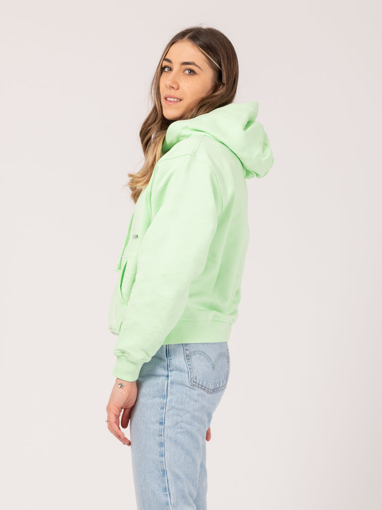 HINNOMINATE - Felpa hoodie verde acqua