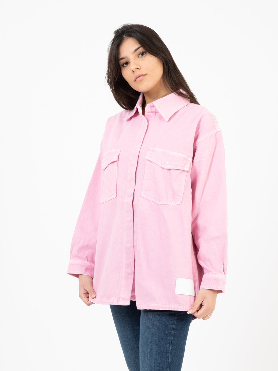 Giacche denim rosa bonbon