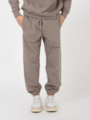 HINNOMINATE - Jogger in felpa con stampa grigio fango